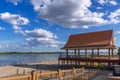 Mekong River View Pavilion in Nakhon Phanom Province, Thailand Royalty Free Stock Photo