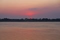 Mekong Sunset Royalty Free Stock Photo