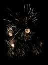 Abstract created from fireworks.