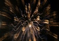 Abstract created from fireworks.