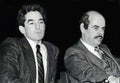 Mel Levine and Henry Waxman in Jerusalem in 1988