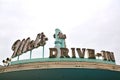 Mel\'s drive in diner sign at Universal Studios Japan in Osaka, Japan