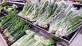 Vegetable and fruit on shelf