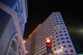 Imperial Heritage Hotel building standing tall at night