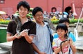 Melaka, Malaysia: Kids with Snake Royalty Free Stock Photo