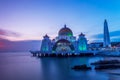 Melaka Straits beautiful Mosque, Malaysia