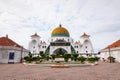 The Melaka Straits Mosque Masjid Selat Melaka is a mosque located on the man-made Malacca Island in Malacca City, Malaysia Royalty Free Stock Photo