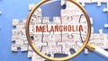 Melancholia as a complex subject Royalty Free Stock Photo