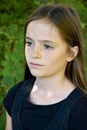 Melancholic looking teenage girl Royalty Free Stock Photo