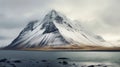 Melancholic Mountain: A Dark And Atmospheric Beachside In Iceland