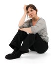 A melancholic woman Royalty Free Stock Photo