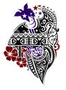 Melanesian style tattoo Royalty Free Stock Photo
