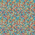 Melange knitted seamless background pattern Royalty Free Stock Photo