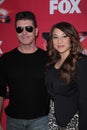 Melanie Amaro, Simon Cowell Royalty Free Stock Photo