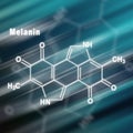 Melanin molecule, Structural chemical formula