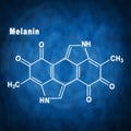 Melanin molecule, Structural chemical formula