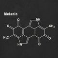 Melanin molecule, Structural chemical formula