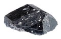 melanite andradite black garnet crystal cutout