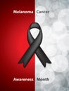 Melanoma cancer symbol