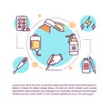 Melanoma treatment concept icon with text
