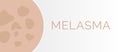 Melasma Skin Condition Illustration Vector Background Royalty Free Stock Photo