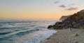 Melasti Beach Sunset Royalty Free Stock Photo