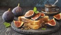 Melba Toast Delights with Fig Infusions.