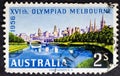Melbourne across River Yarra for the 1956 Summer Olympic Games in Melbourne