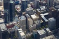 Melbourne Aerial Perspective With Street Intersection Below Royalty Free Stock Photo