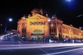 Melbourne, Australia - August 17, 2016: Flinders street railway Royalty Free Stock Photo