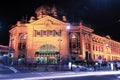 Melbourne, Australia - August 17, 2016: Flinders street railway Royalty Free Stock Photo