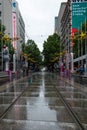 Melbourne, Australia: 12-5-2023: Melbourne Central on a Rainy Day Royalty Free Stock Photo