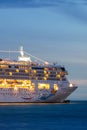 Large cruise ship Superstar Virgo from the Star Cruises company docked at Station Pier, Melbourne, Australia