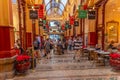 MELBOURNE, AUSTRALIA, DECEMBER 31, 2019: People are strolling through the Block arcade in Melbourne in center of Melbourne,