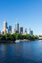 Arbory Afloat floating bar on the Yarra River in Melbourne Royalty Free Stock Photo