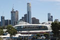 Rod Laver arena during 2019 Australian Open match at Australian tennis center in Melbourne Park Royalty Free Stock Photo