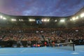 Rod Laver arena during 2019 Australian Open match at Australian tennis center in Melbourne Park Royalty Free Stock Photo