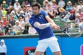 Tennis player Novak Djokovic preparing for the Australian Open at the Kooyong Classic Exhibition tournamen Royalty Free Stock Photo
