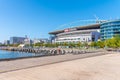 MELBOURNE, AUSTRALIA, JANUARY 1, 2020: View of Marvel stadium in Melbourne, Australia