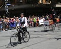 Vintage Cycle Club of Victoria members participate at the 2019 Australia Day Parade in Melbourne