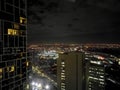 MELBOURNE, AUSTRALIA - JULY 27, 2018: Night romantic luxery scene of metropolis skyscraper of Melbourne Australia Royalty Free Stock Photo