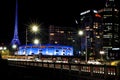 View of the traffic queue along the iconic Princes Bridge St Kilda Road Royalty Free Stock Photo