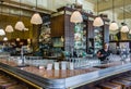 The large bar at Belgian Beer Cafe Bluestone, Melbourne, Australia