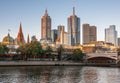 Part of Princes Bridge over Yarra River in Melbourne, Australia Royalty Free Stock Photo