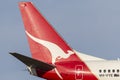 Tail of Qantas Boeing 737-838 VH-VYE.