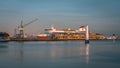 Melbourne, Australia - Spirit of Tasmania ferry docked at Station Pier in Port Melbourne