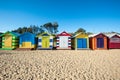 Melbourne Beach Cabins Royalty Free Stock Photo