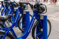 Melbourne bike share station Royalty Free Stock Photo