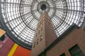 Melbourne Buildings, Large high glass and steel dome Royalty Free Stock Photo