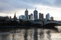 Melbourne CBD Skyline Royalty Free Stock Photo
